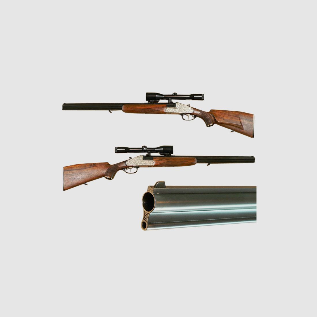 Fusil à deux coups Krieghoff, Ulm-Primus, Cal. 5,6x50 R Mag. - 16/70