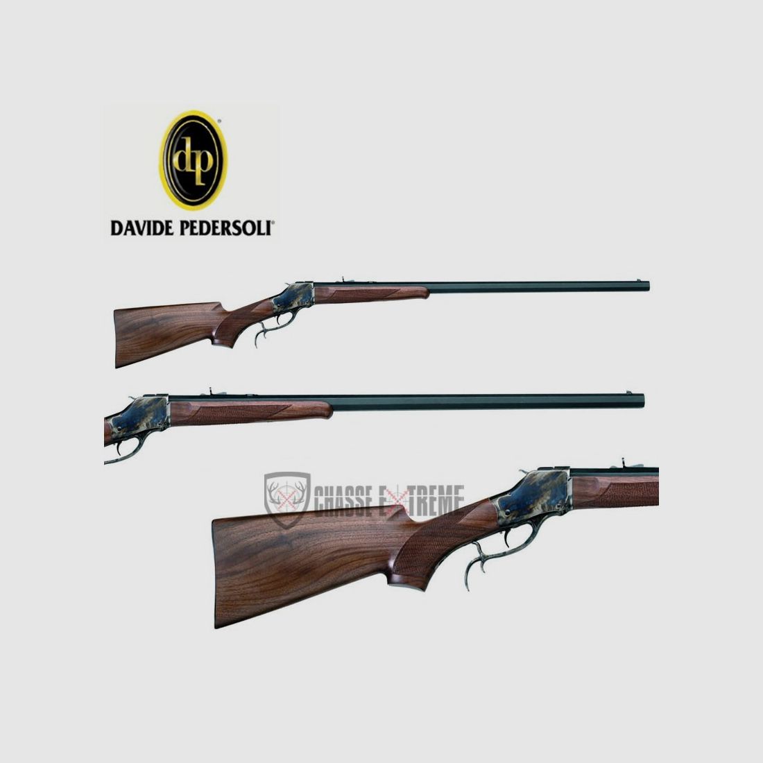 Geweer PEDERSOLI High Wall Sporting 32'' Kal 45/70