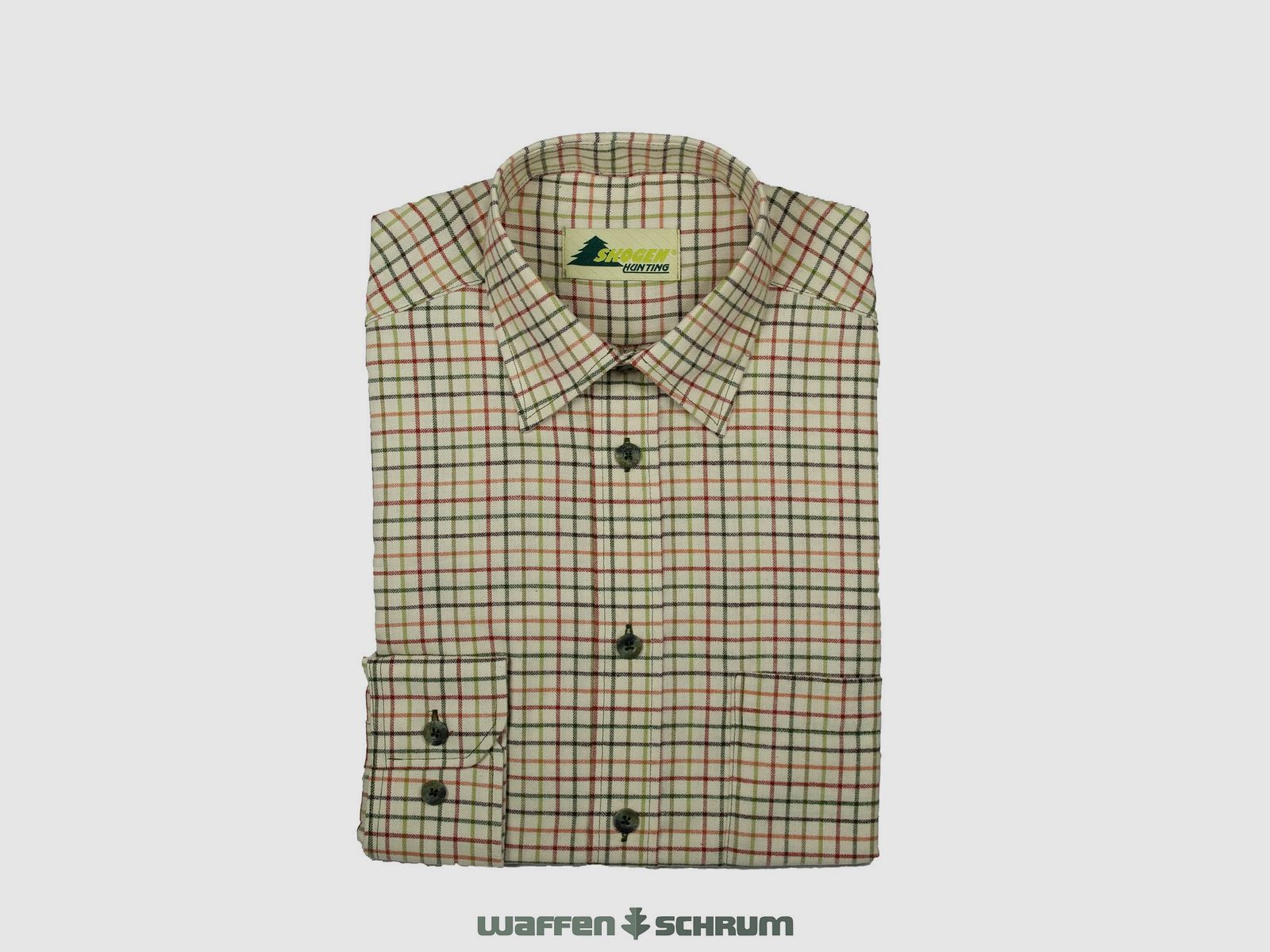 Skogen Hemd Kentkragen Beige