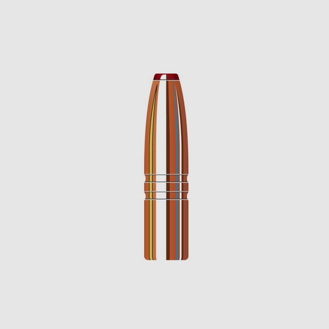 Hornady Caliber .338 / 8.5mm ECX TIPPED in 185 Grain | Lead-Free Premium Bullet #33272