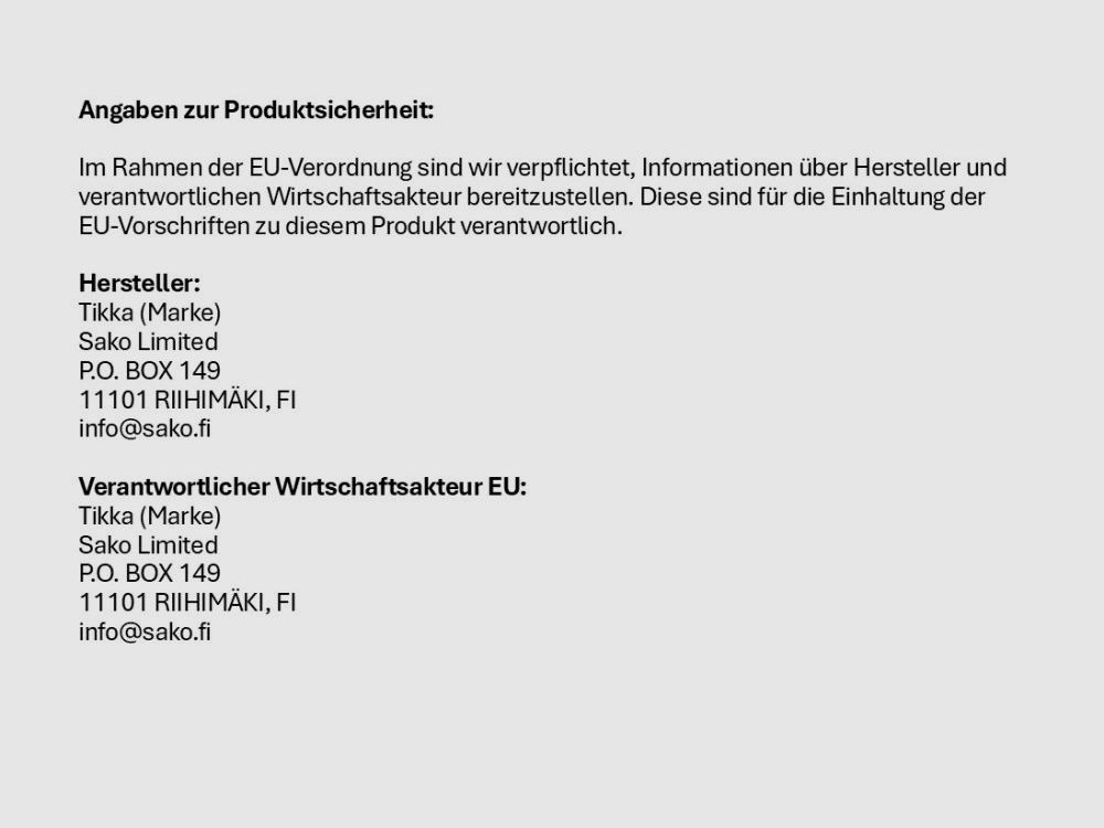 Tikka Rep.Buks .22lr Tikka T1x MTR Multi Task Rimfire Links LH 20" Loop/ Mündungsgewinde 1/2-20