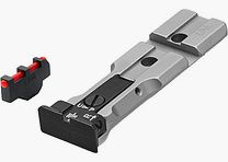 LPA WXT0107-F1 SILVER BA adjustable revolver sight with Weaver base for 629, 686, 586, 627, 66, 67, 696, 17, 19, 657, 610, 625, 29, 27 and new for caliber .50 – Black sight picture