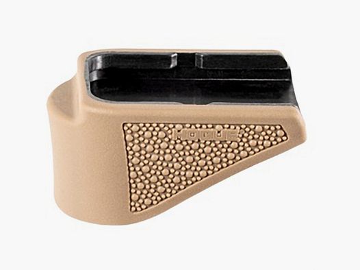 HOGUE OVERMOLDED® EXTENSION 26® MAGAZINE HOGUE OVERMOLD GRIP EXT PAD FOR GLOCK 26 9MM 10RD MAGS FDE