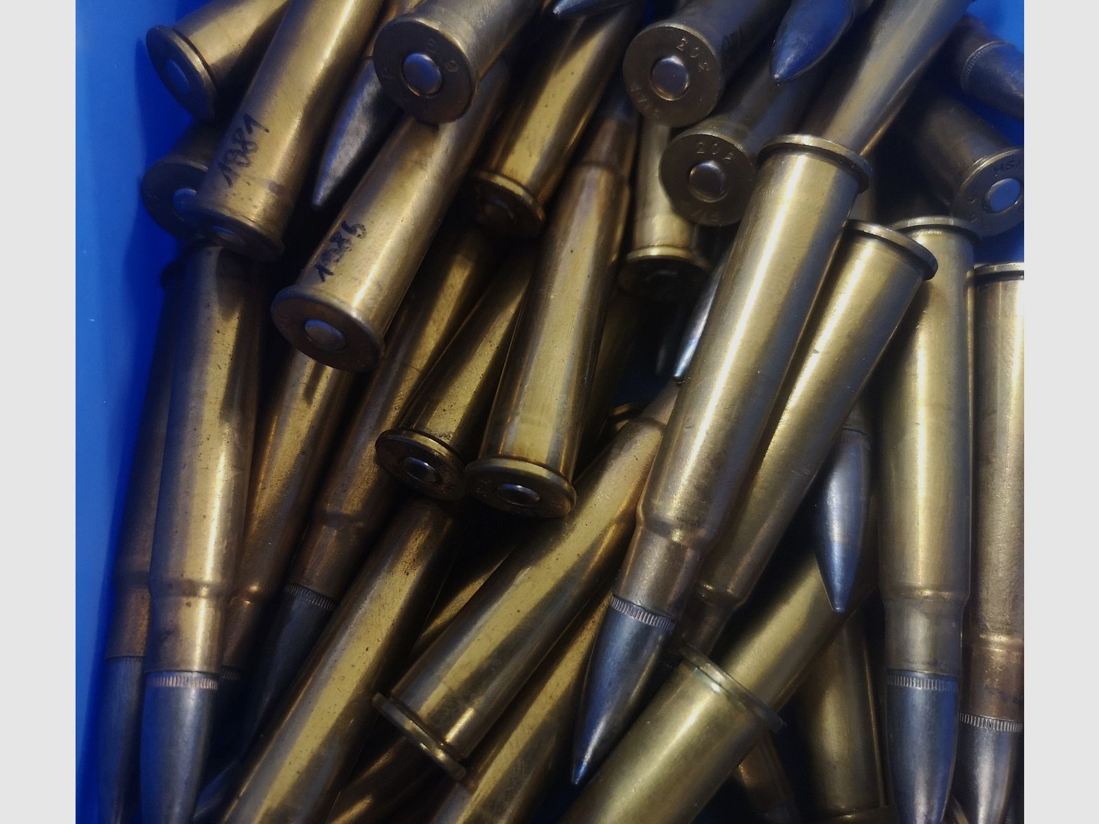 303 britannico 250 pezzi VMJ e 50 bossoli con innesco