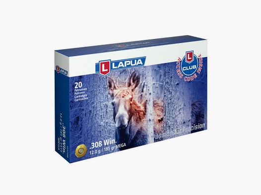 LAPUA 308 WIN SP 185 GRAINS MEGA X 20