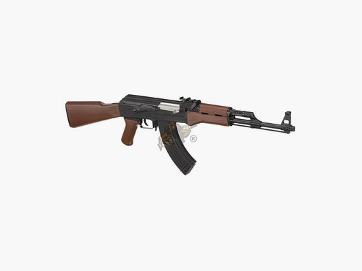 G&G CM47 IWS ETU/Mosfet in Zwart/Houten Look Airsoft S-AEG vrij vanaf 18