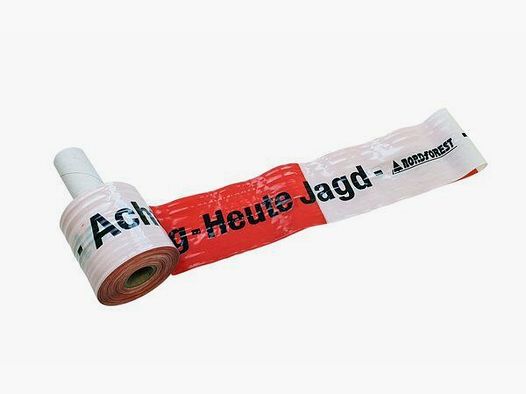 Waffen Wagner Absperrband Achtung Jagd