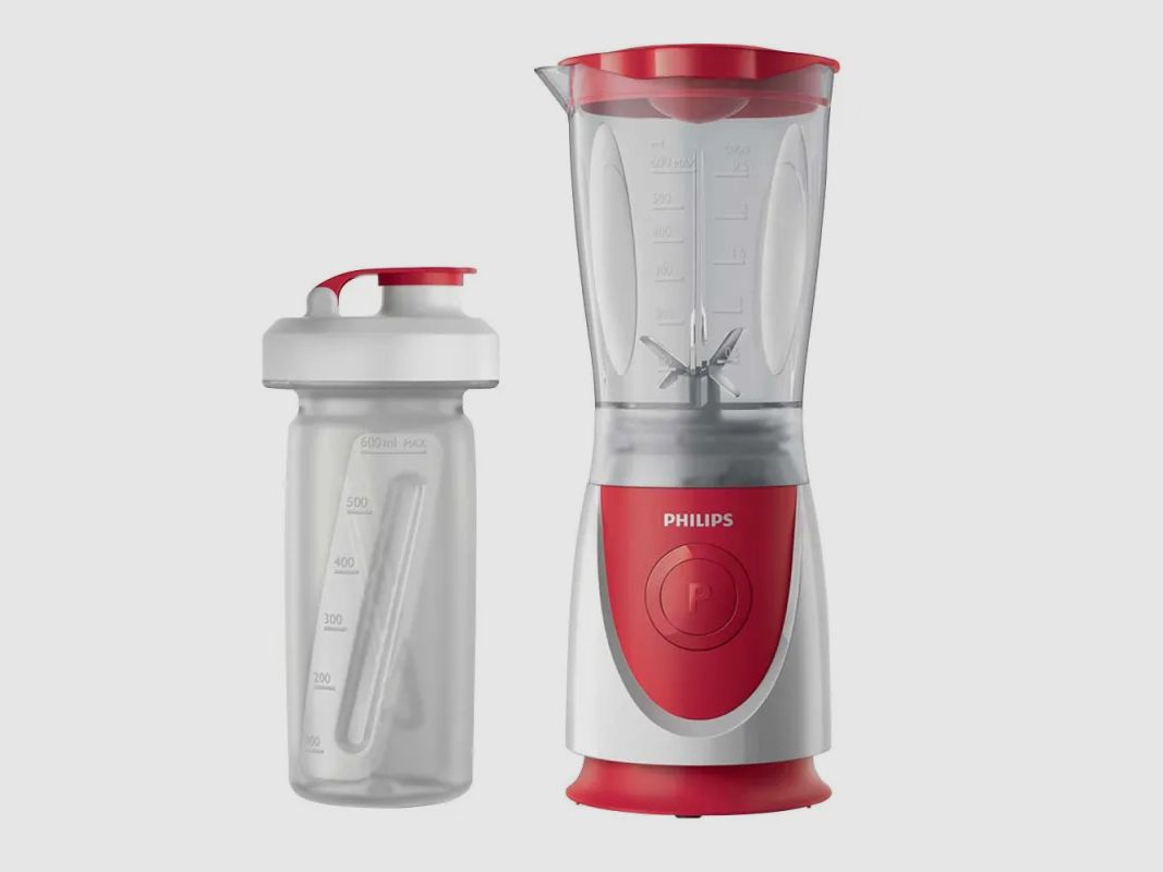 Mini Mixer 350W Kunststoff ohne BPA weiß grau 0,6L + Flasche, Bild 2 von 10