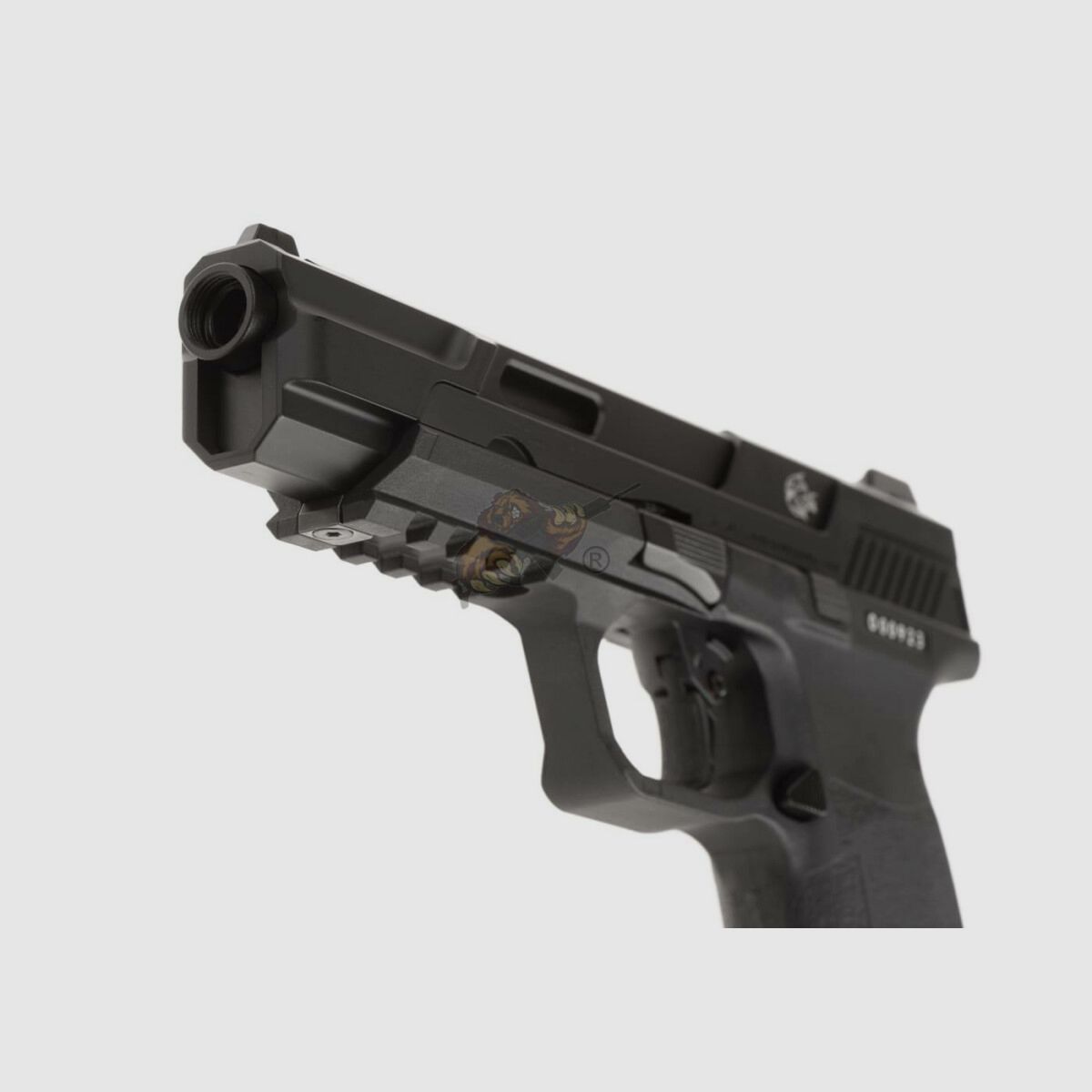 G&G Piranha Mk I GBB Airsoft Pistole in schwarz -F-