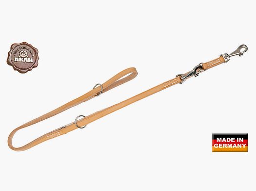 AKAH police leash made of calf leather