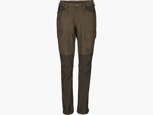 Härkila Scandinavian Trousers Women Willow Green/Deep Brown 34/32"