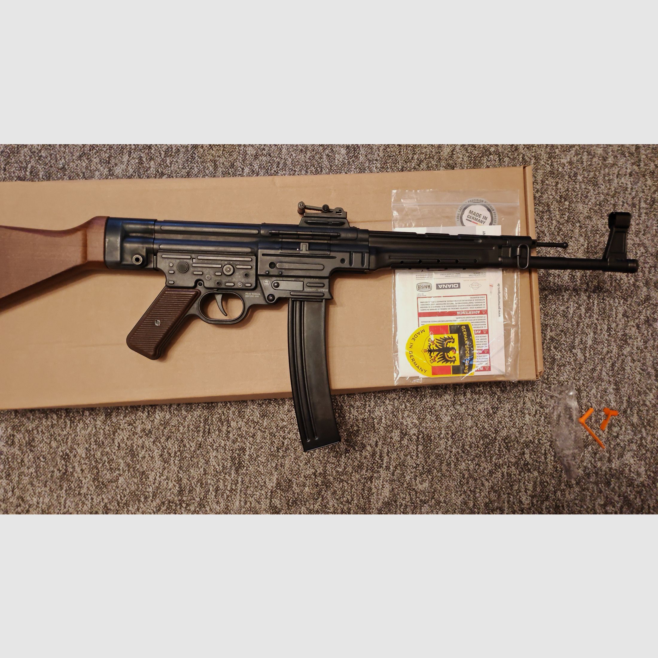GSG STG 44 Schreckschuss Gewehr (aktuelle, verbesserte Version) | 9mm P.A.K. PtB 1085 | NEU & OVP