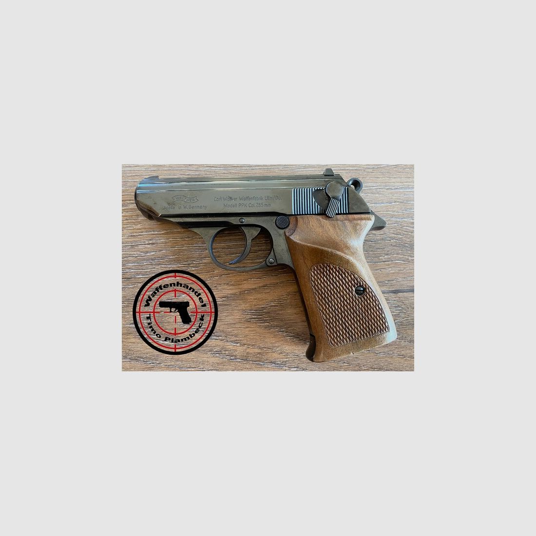 halbautomatische Pistole  Walther Mod. PPK  (Baujahr:1972) im Kaliber 7,65mm Browning