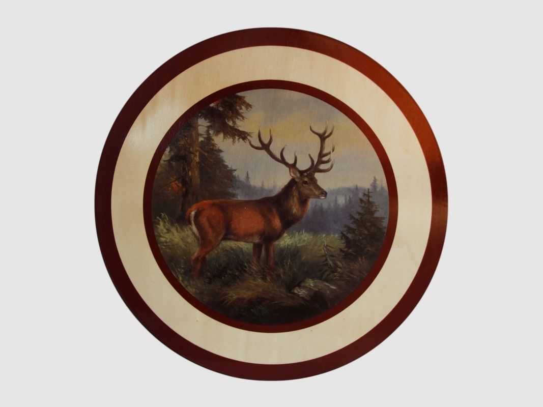 Sperrholzscheibe 35cm AKAH Hirsch