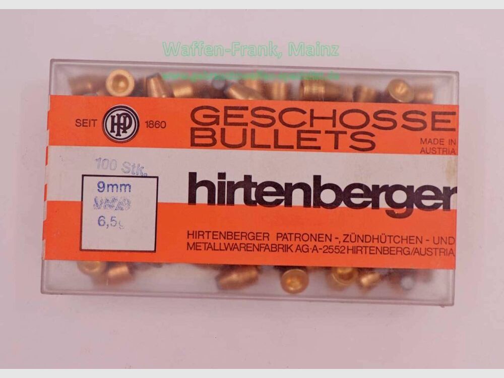 Hirtenberger / Österreich FFW-Geschosse 9mm (.355)