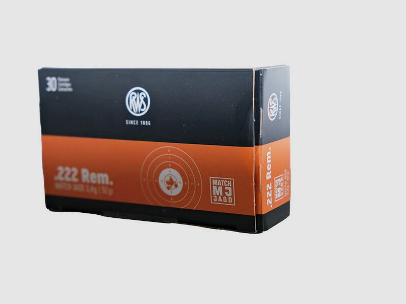 RWS .222 Rem MJ 3.4g / 52grs