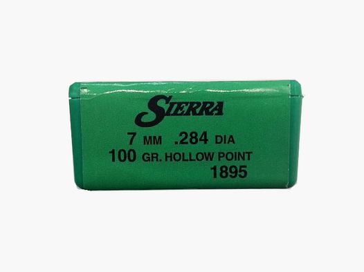 OGIVA SIERRA 7MM(284″) 100GR. HP HOLLOW POINT