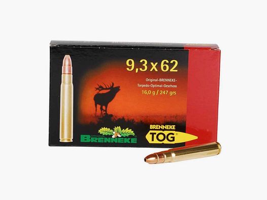 9,3x62 TOG 16,0g/247grs. Brenneke