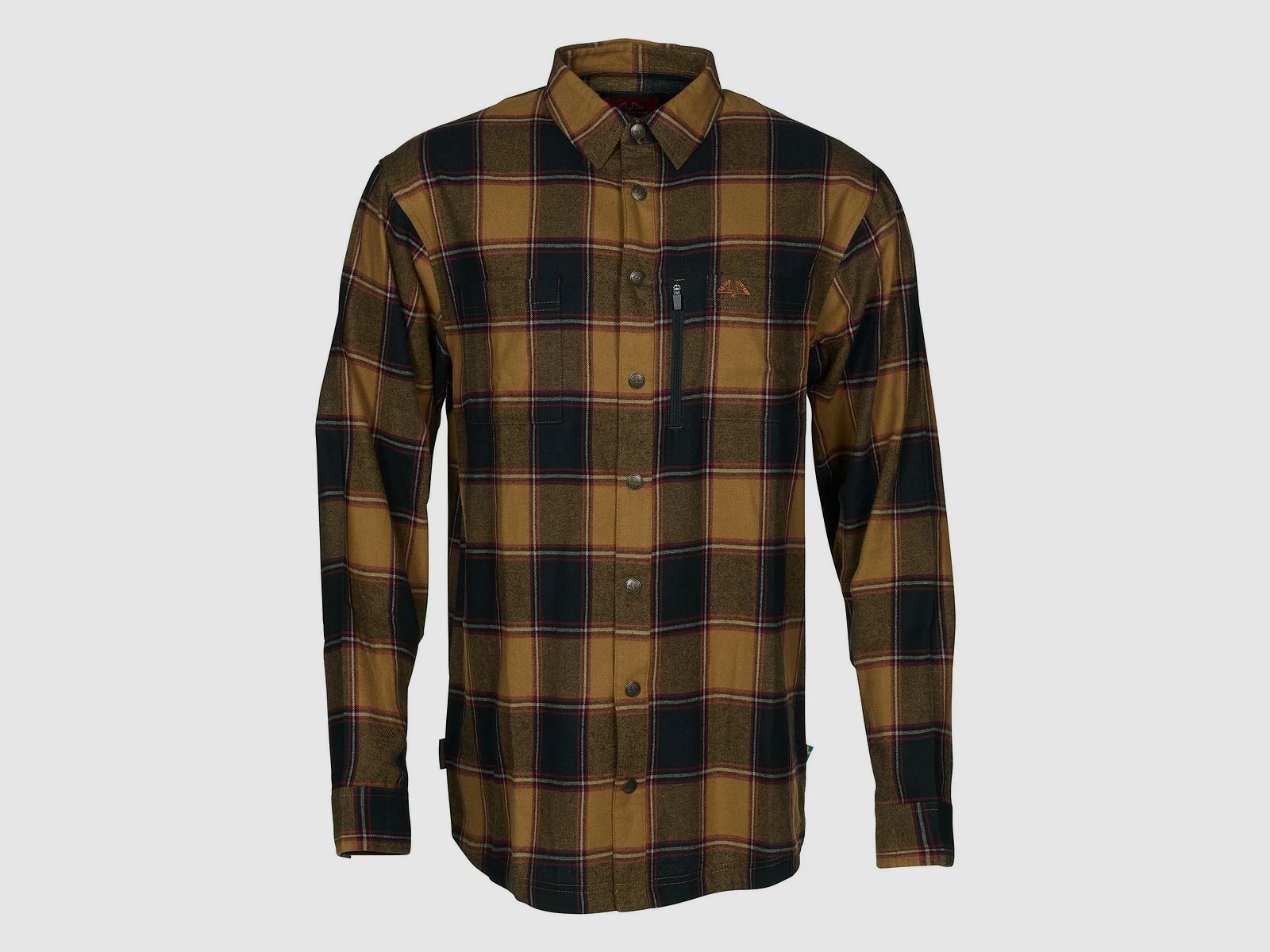 Swedteam Crest Cotton Shirt Men Dark Sand S