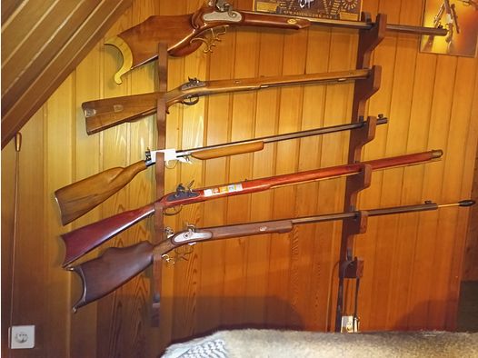 Collection of muzzle-loading rifles without acquisition certificates + accessories
