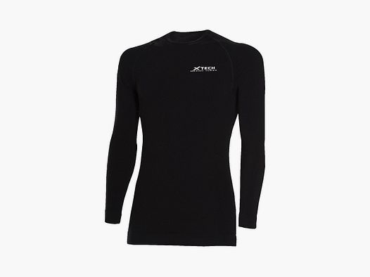 XTech Merino Tech Maniche Lunghe Nero L/XL