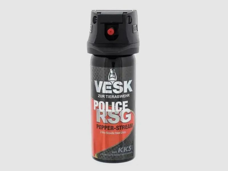 Spray al peperoncino Vesk RSG Polizia a getto largo 50 ml
