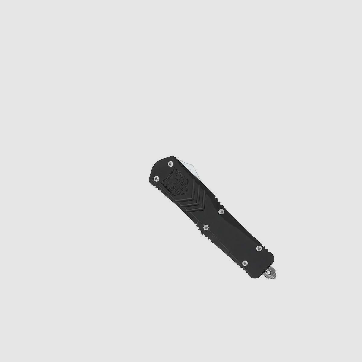 CobraTec Large FS-X Negro Tanto Serrado cuchillo automático OTF, imagen 10 de 12