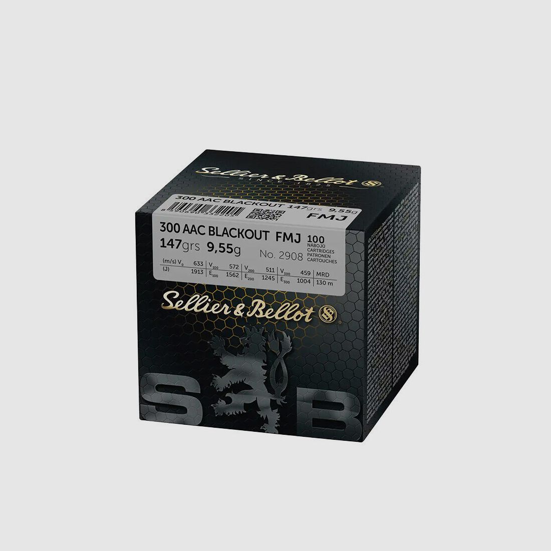 Sellier & Bellot FMJ 147grs 20St .300Blackout