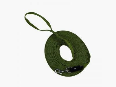 Longe de pistage pour chien 10 m vert olive