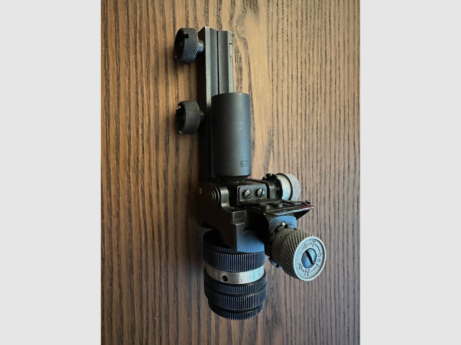 Anschütz precision diopter - front sight tunnel in different display