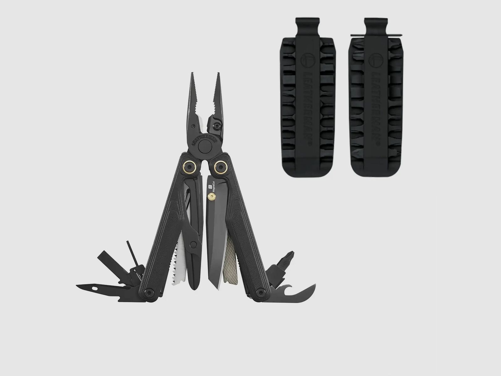 Leatherman Leatherman Outil Multifonction Multitool Wave Alpha Obsidian + Kit de Bits Bundle
