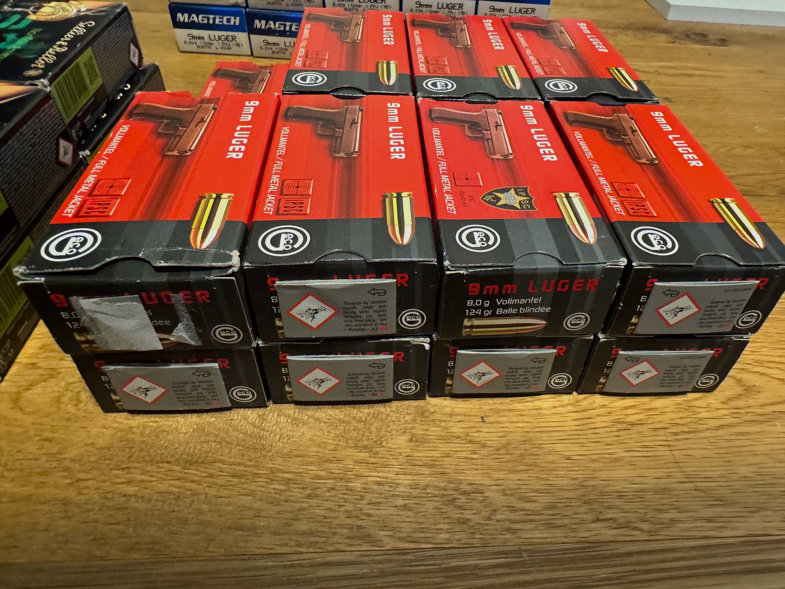 9 mm Luger ammunition approx. 3500 rounds