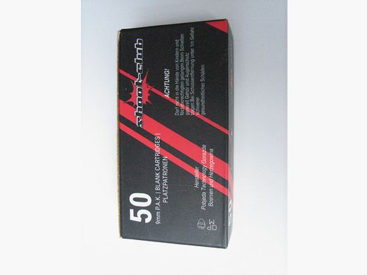 Knallpatronen 9mm P.A.K NEU Platzpatronen