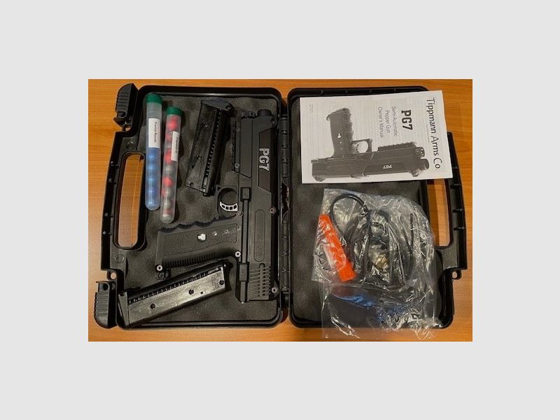 Tippmann PG7 (PepperGun 7) (NP war 315,- €) Home Defence / Verteidigung und Markierer im cal.68