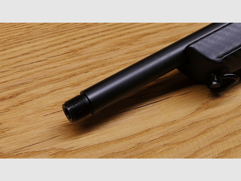 Blaser R8 with FBT carbon stock / .308 Win. / 47cm barrel length / M15x1 / FBT INCA 44Ti silencer / TOP