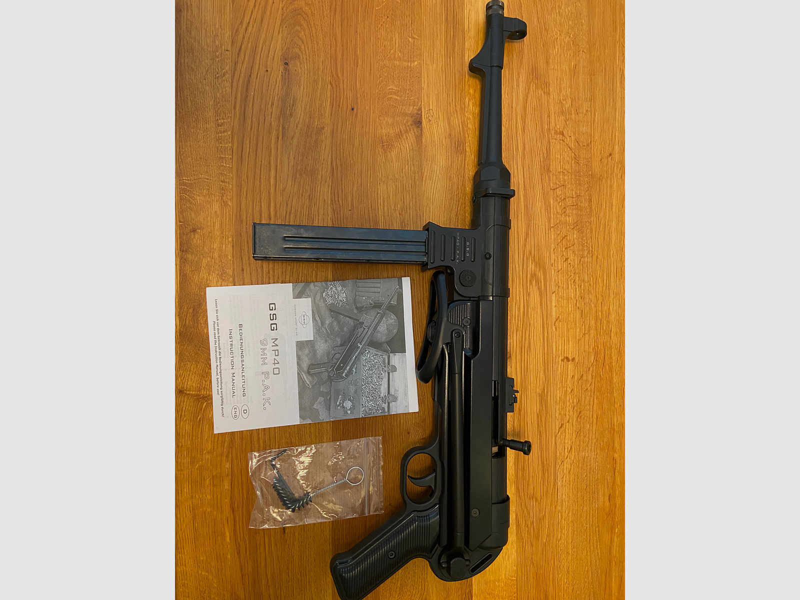 MP40, 9mm P.A.K., GSG, wenig geschossen, Top-Zustand 