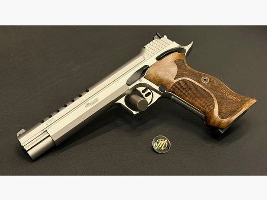 SIG SAUER P210 Skeleton Silver 6" | GSG Mastershop | 9mm Luger | Limited | semi-automatic pistol