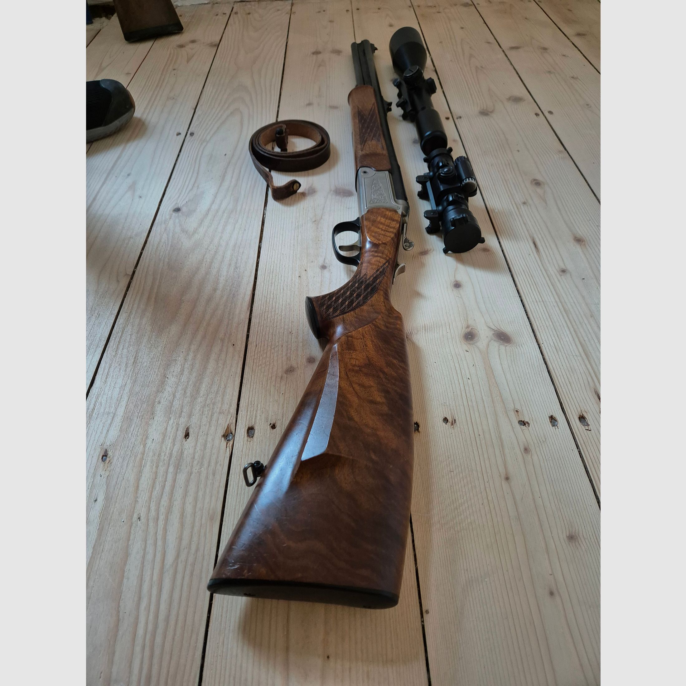 Doppietta Bock Blaser / Sauer 97 8x57IRS con capsule e Aimpoint
