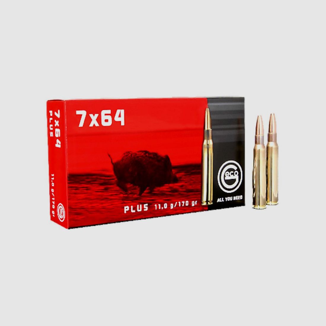 GECO-munitie 7x64 PLUS 11,0 g/170 gr 20 stuks, afbeelding 2 van 2