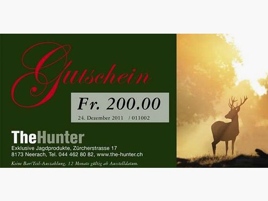 Einkaufsgutschein CHF 200.-