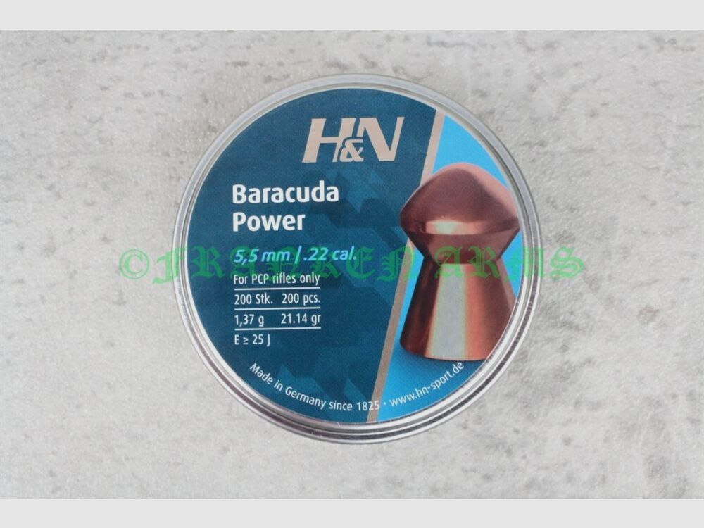H&N Baracuda Power 5.5mm 200 pieces steel prices