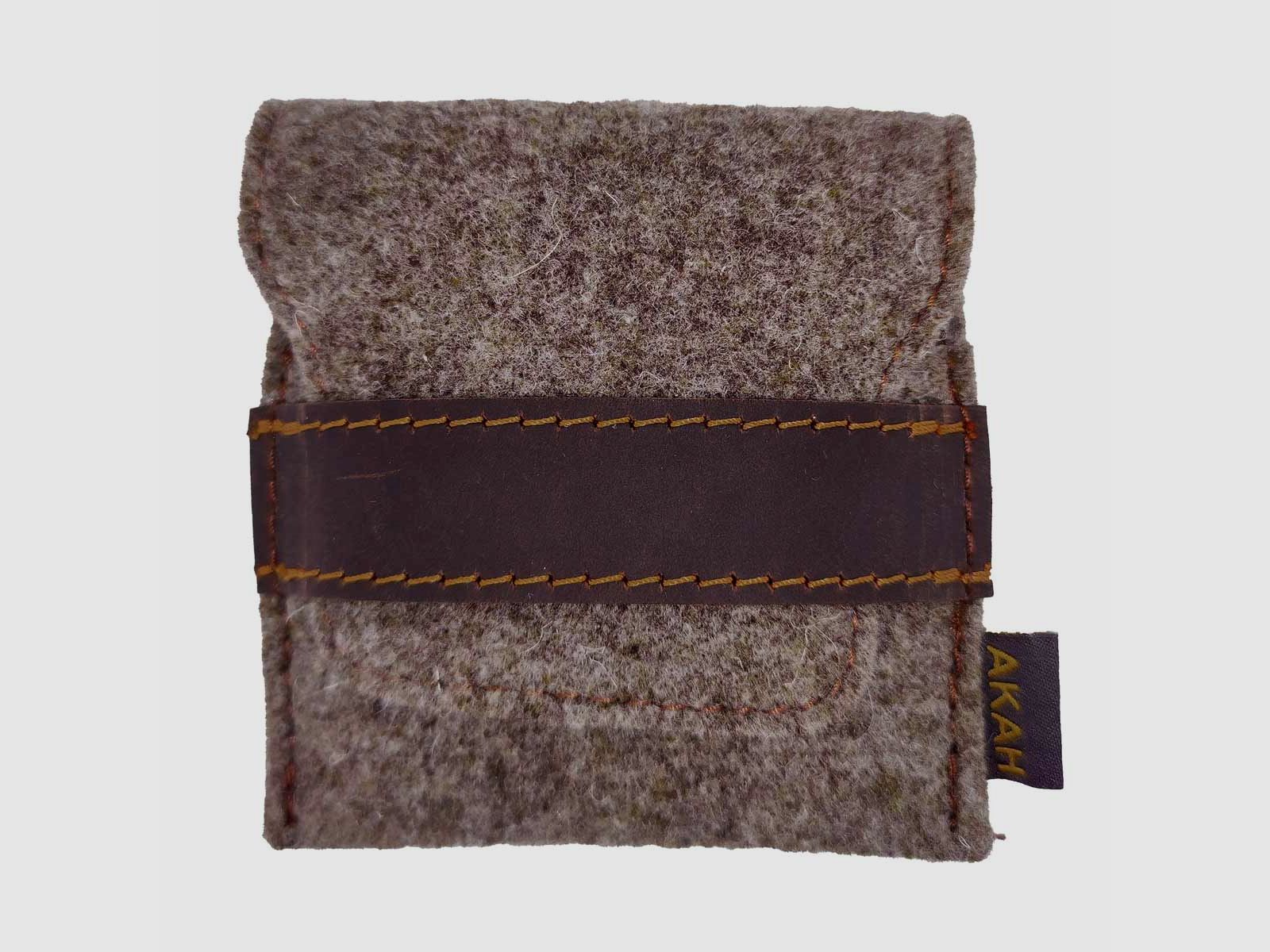 AKAH 5 Kugelpatronen Patronenetui Wollfilz Beige