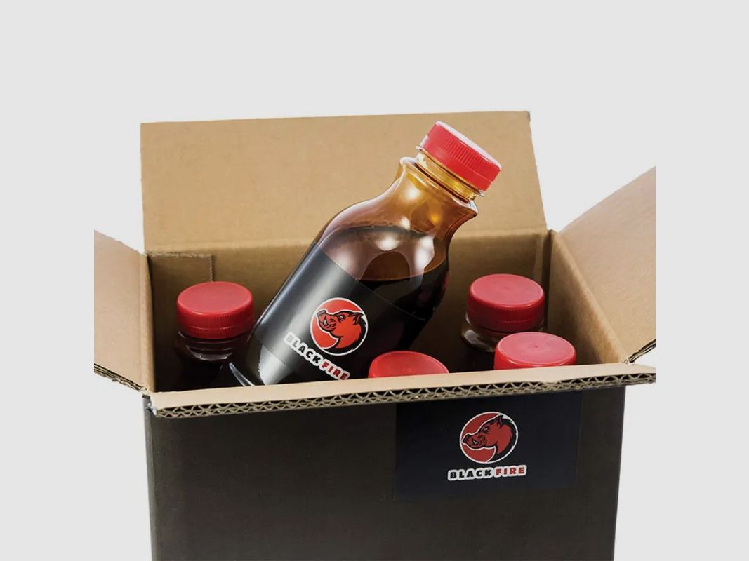 Lot de 6 bouteilles de goudron Black Fire pour sanglier 0,5 kg, image 3 sur 6