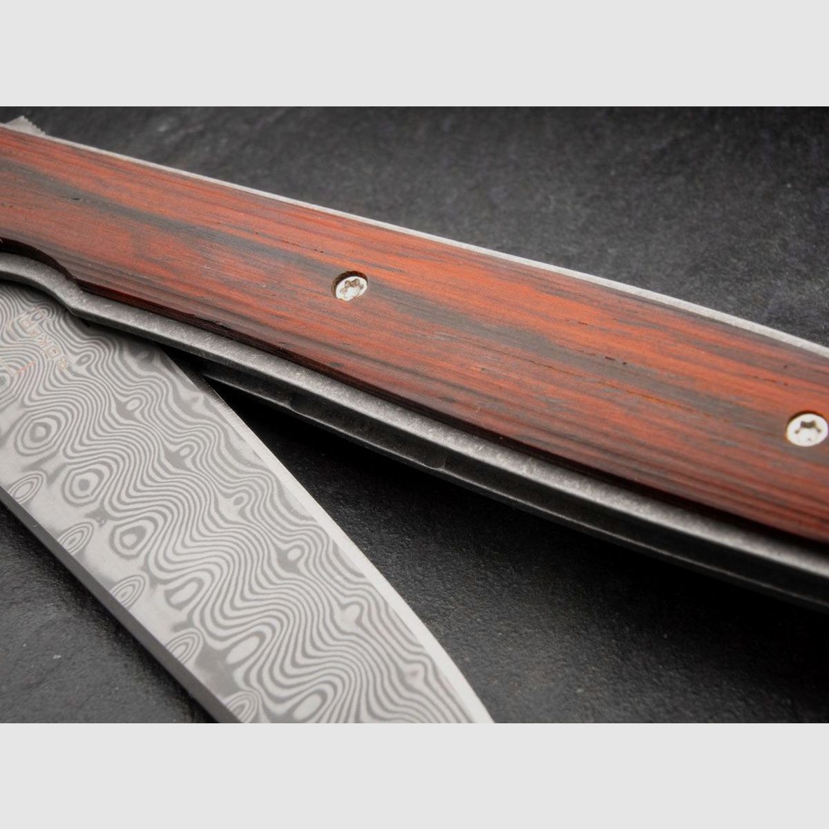 Böker Plus Urban Trapper Cocobolo Damast couteau de poche, Bild 6 von 14