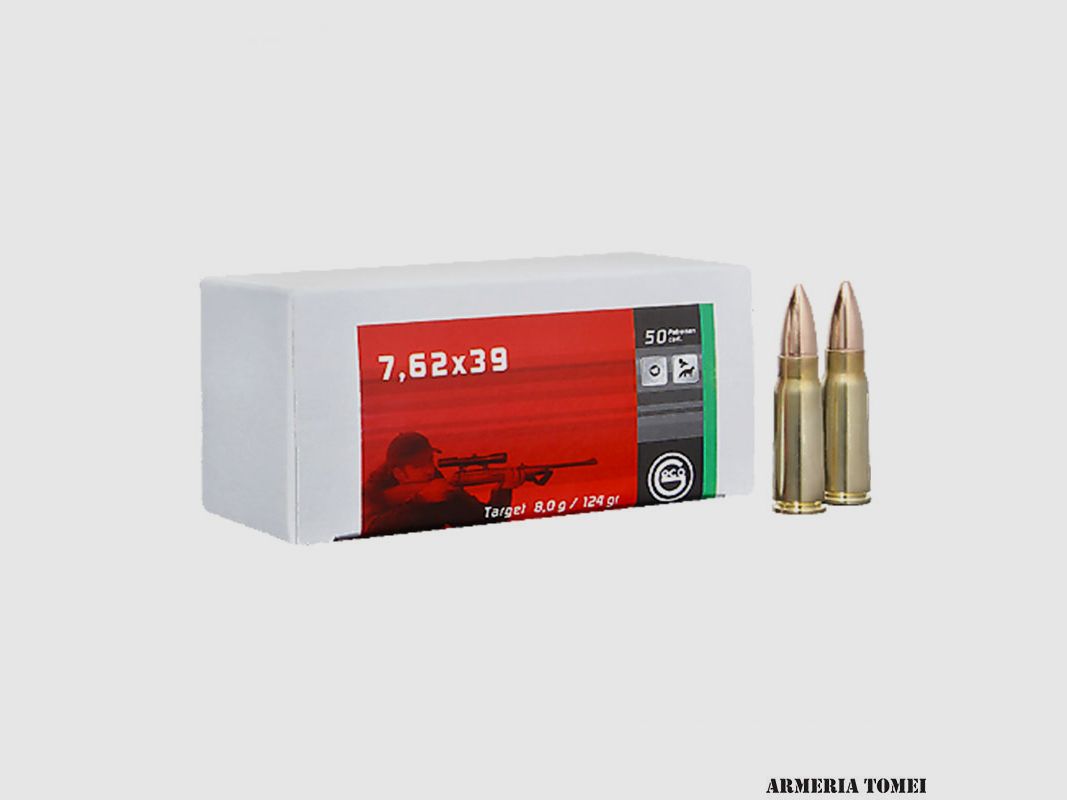 GECO – 7,62X39 TARGET 8,0G / 124GR