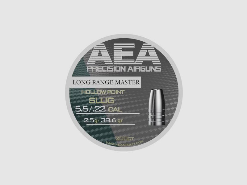 AEA Precision Long Range Master slug à pointe creuse .22 (5,5 mm) — 38,6 gr