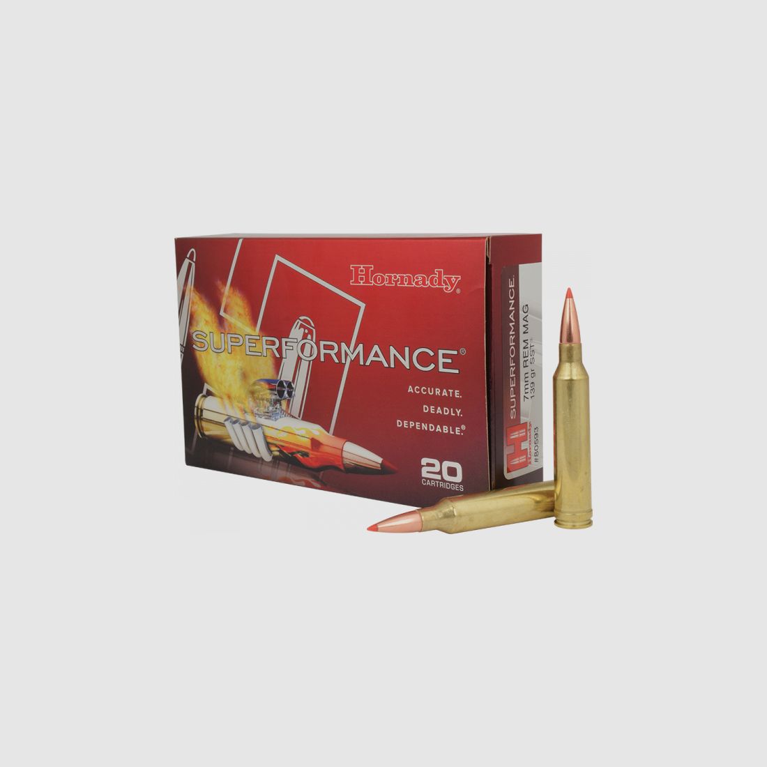 Hornady Superformance 7mm Rem Mag SST 139 grs Büchsenpatronen