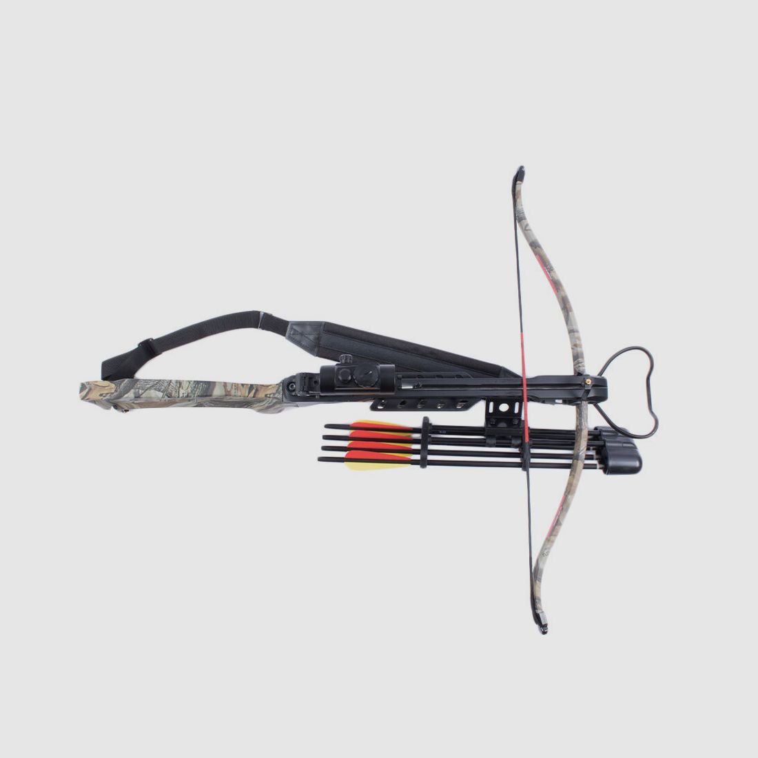 Man Kung Recurve Anaconda 175 lbs Camo SET - Quiver, Pijlen, RedDot