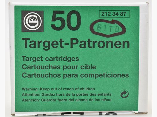 50 Geco Patronen 8x57JS - 12,0g. Target