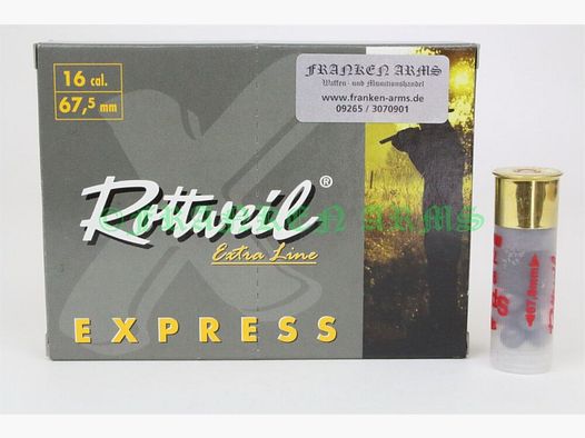 Rottweil Express 16/67,5 7,4mm 10 piezas precio por cantidad